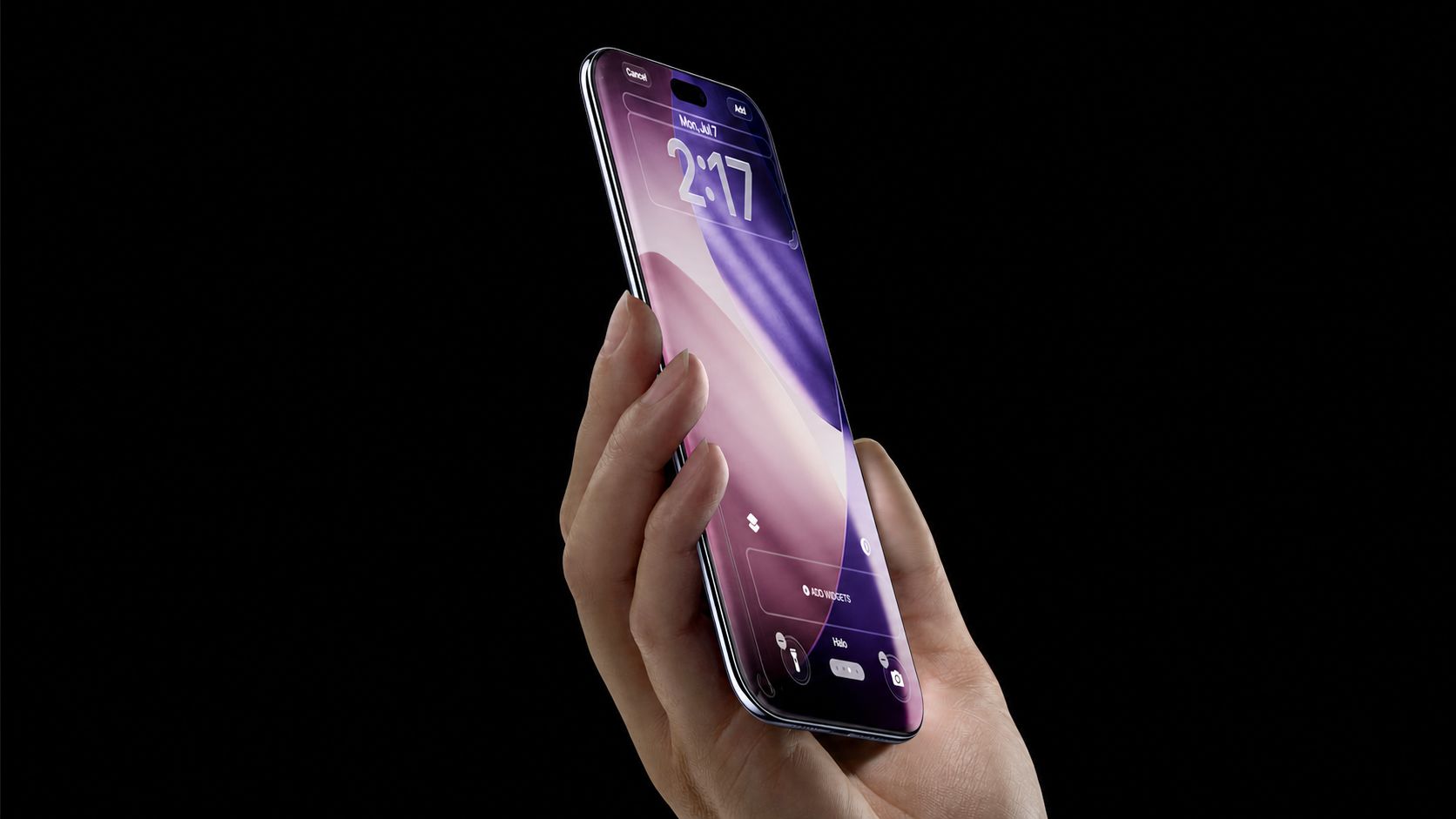 Koncept iPhonu s větším displejem a bezrámečkovým designem