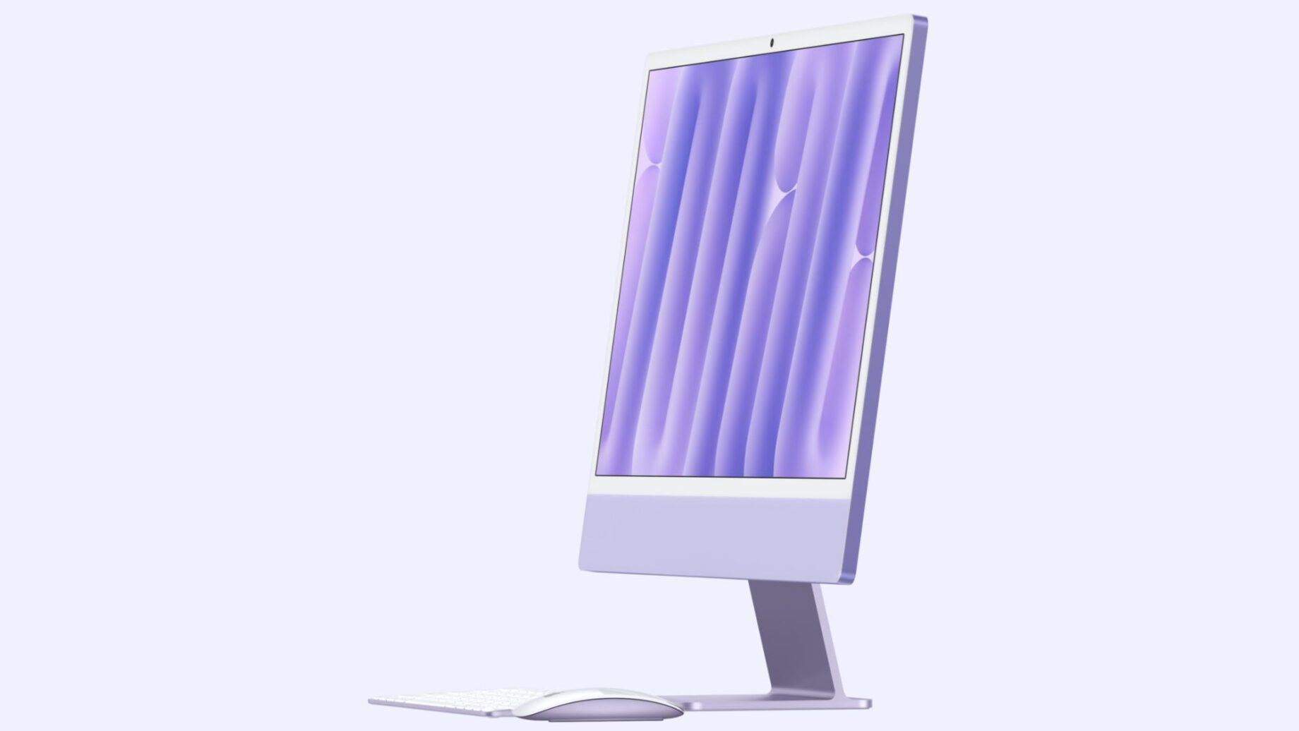 Přední strana iMacu s OLED displejem