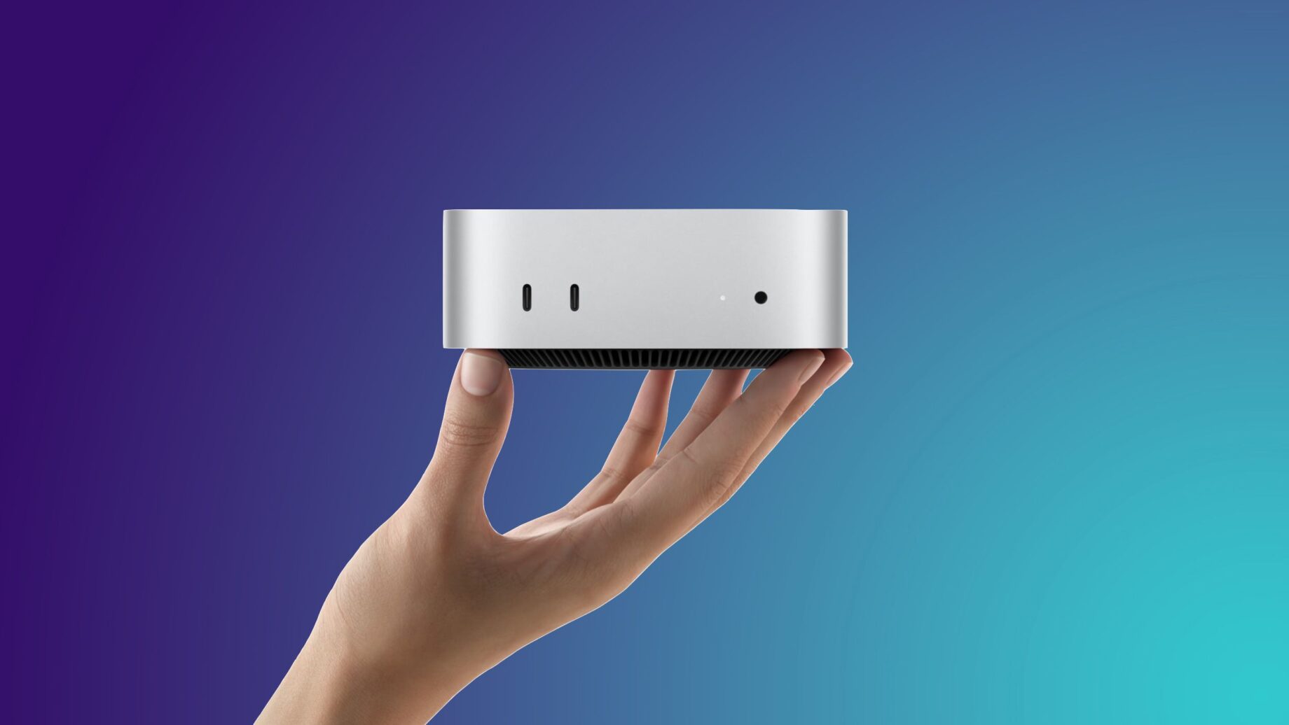 Mac mini 2026 vedle předchozí generace na stole