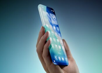 Koncept iPhonu s tenkými rámečky a zakřiveným sklem