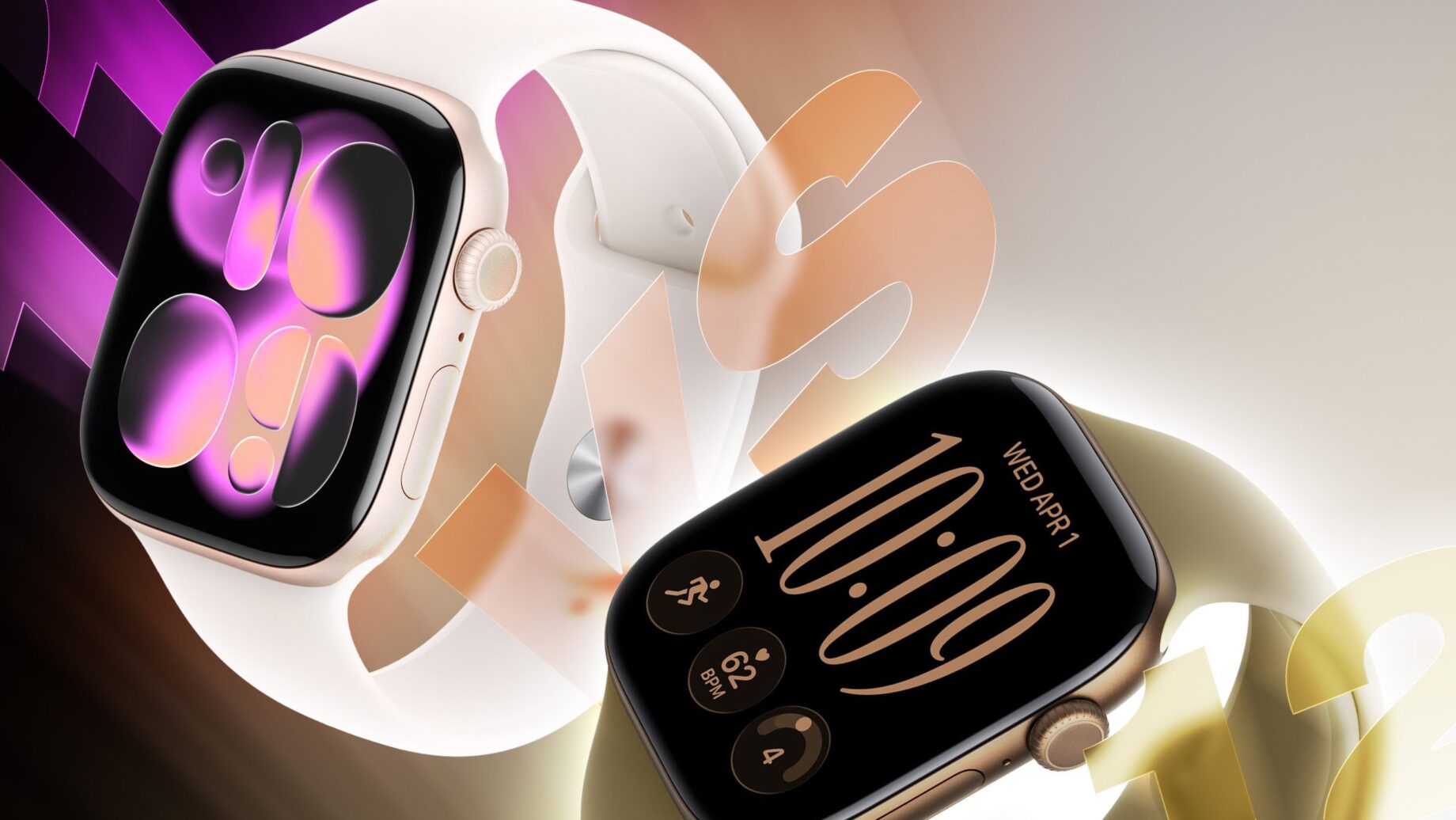 Apple Watch Series 12 vedle Series 11 při porovnání