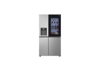 Americká lednice LG GSGV80PYLD ve stříbrném provedení