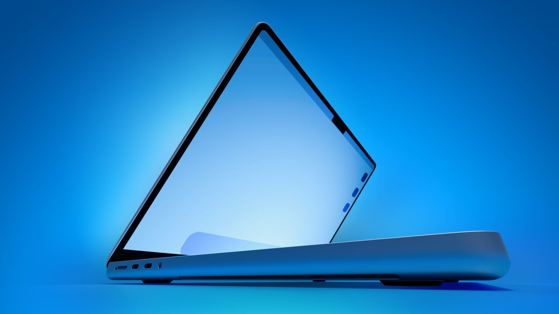Koncept MacBooku Ultra s čipem M5 Ultra