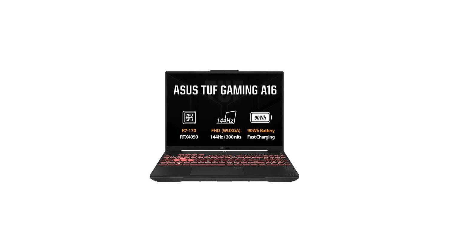Herní notebook ASUS TUF Gaming A16 v šedém provedení