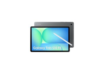 Samsung Galaxy Tab S10 FE se stylusem v šedé barvě