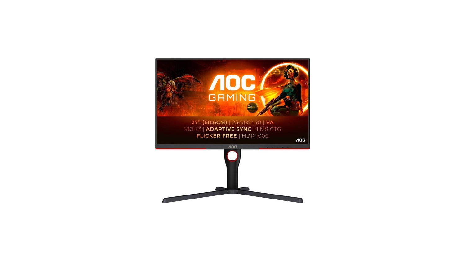 Monitor AOC Q27G3XMN s 27palcovým QHD displejem