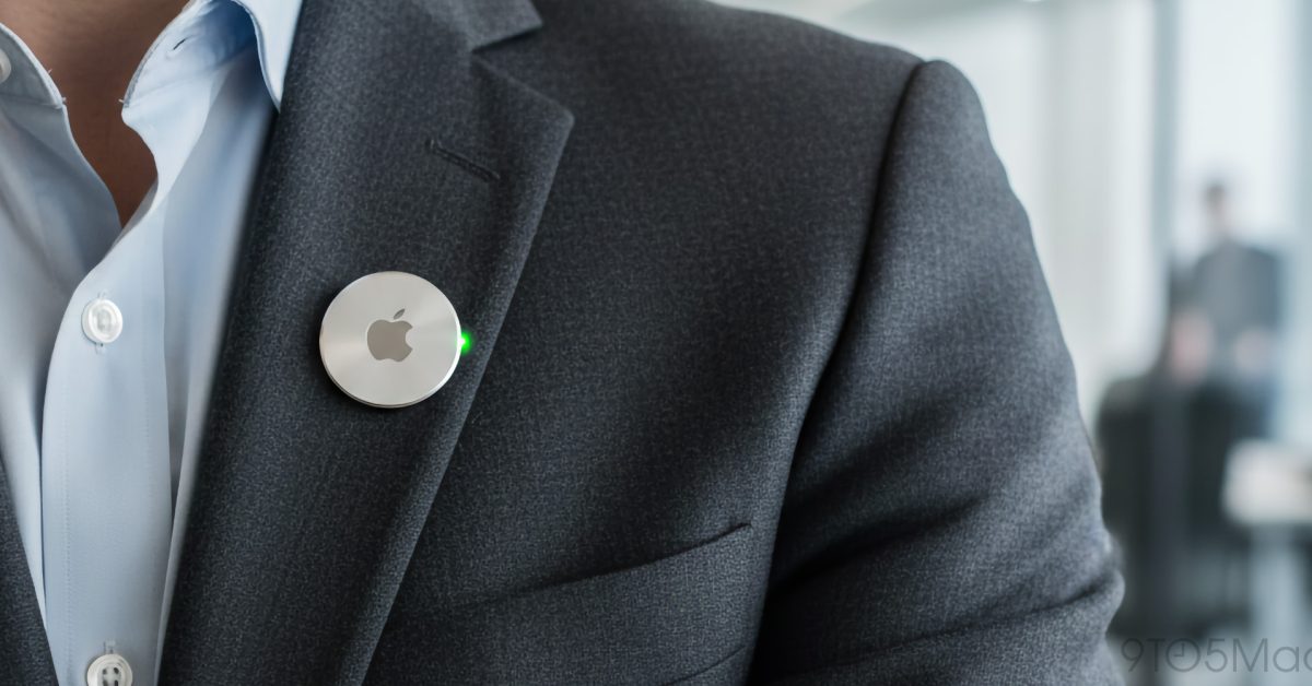 Koncept AI přívěsku Apple s kamerou a Siri