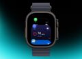 Apple Watch s otevřeným Přepínačem aplikací ve watchOS 27.2