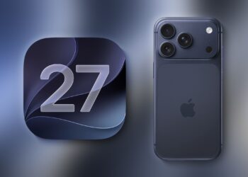 iPhone s obrazovkou aktualizace iOS 27