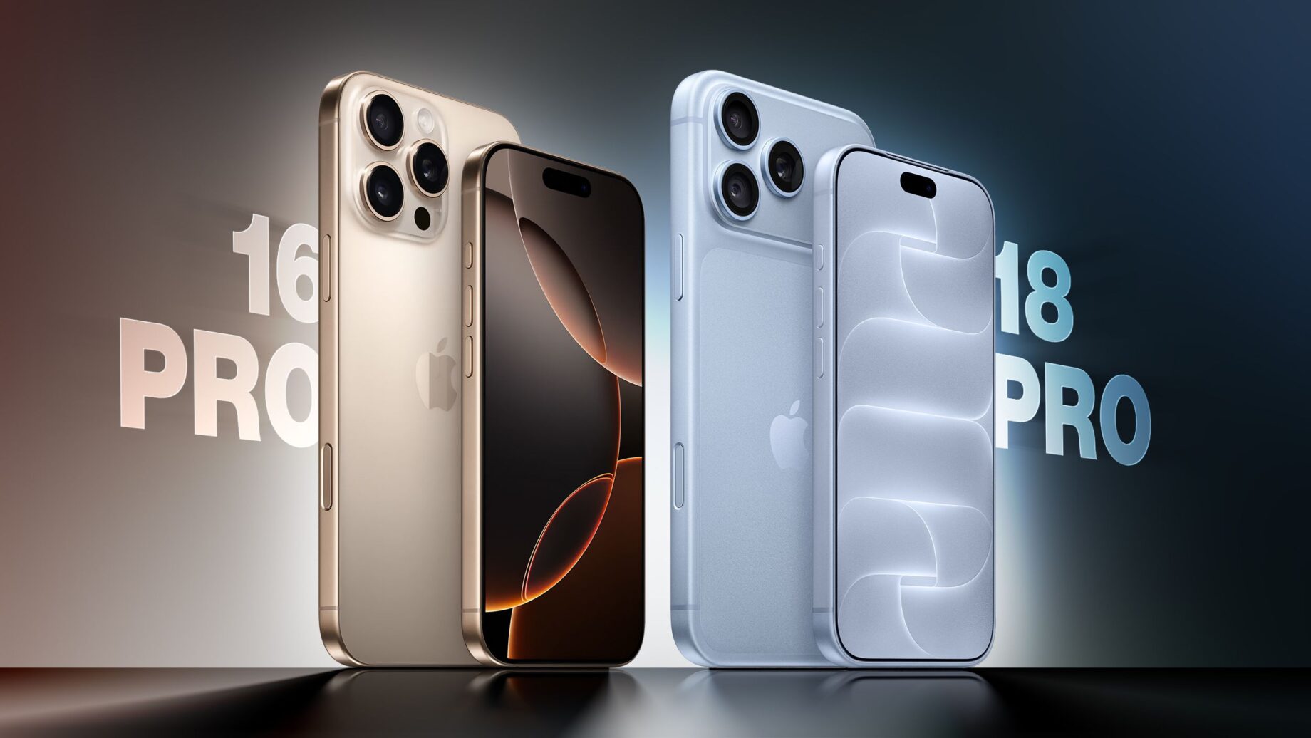 Porovnání iPhonu 18 Pro a iPhonu 16 Pro