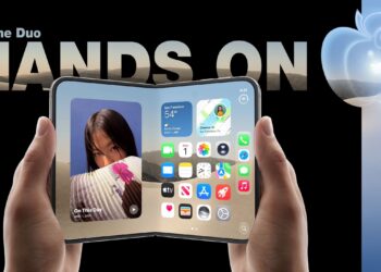 Skládací iPhone Duo s velkým vnitřním displejem