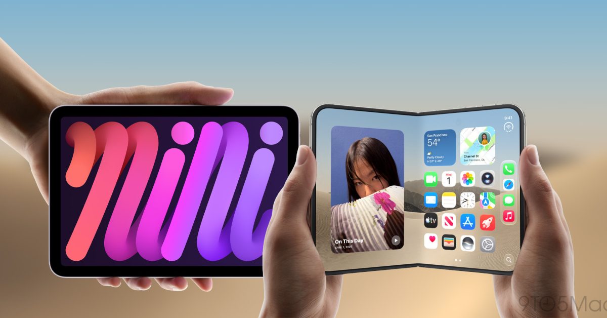 Srovnání rozloženého iPhonu Duo a iPadu mini