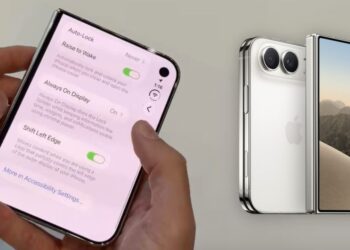 Nastavení iPhone Duo s volbou pro posunutí obsahu displeje