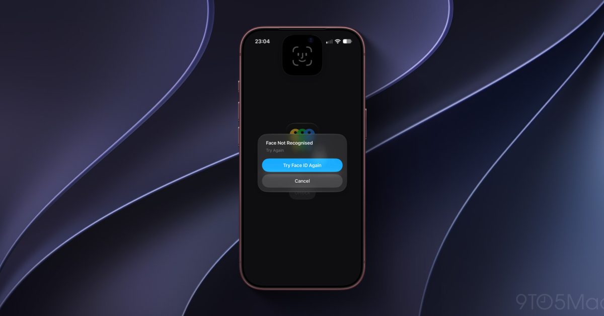 iPhone 18 Pro s chybou Face ID a restartem systému