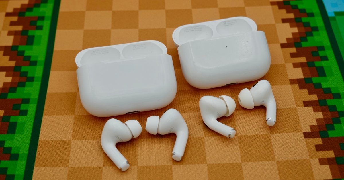 AirPods Pro 3 vedle AirPods Pro 2
