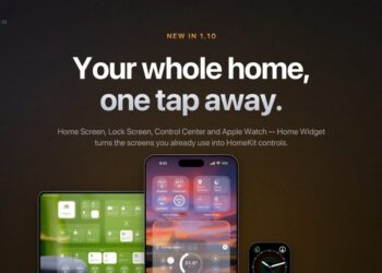 Home Widget s přehledem HomeKit kamer na iPhonu