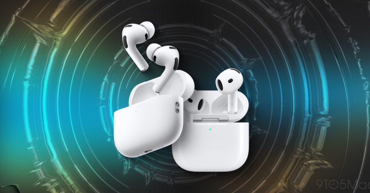 AirPods v nabíjecím pouzdře s problémem nabíjení jednoho sluchátka