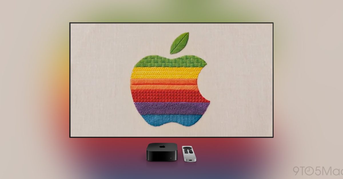 Logo Apple a pozvánka na produktovou akci Welcome home