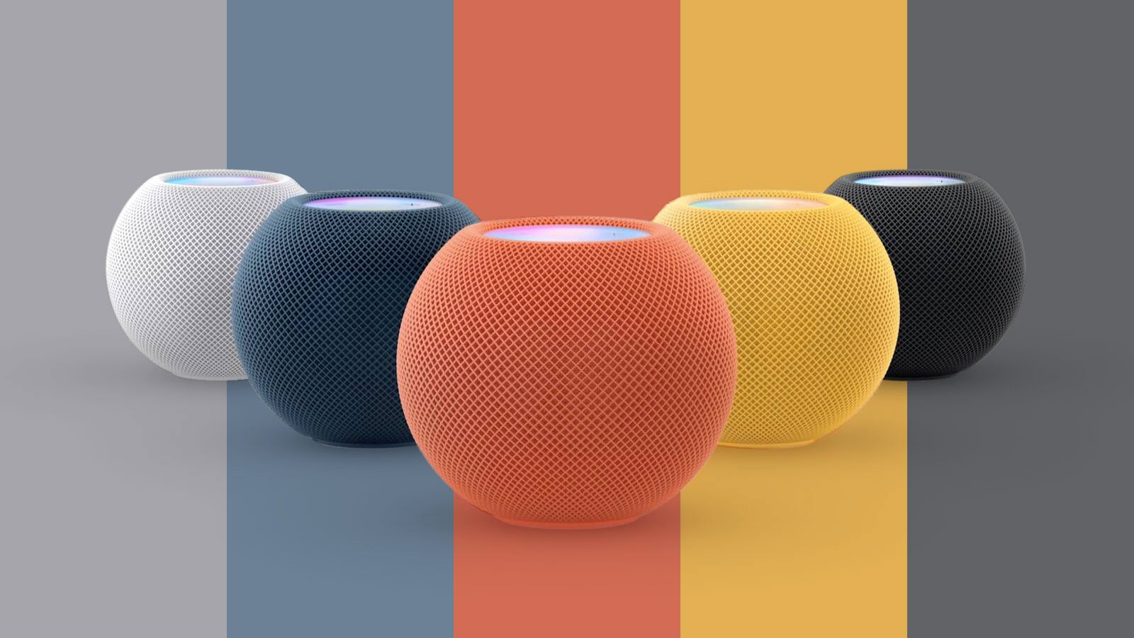 Barevné varianty chytrého reproduktoru Apple HomePod mini