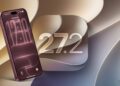 Obrazovka iPhonu s aktualizací iOS 27.2