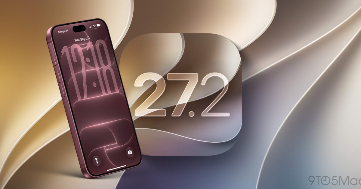 Obrazovka iPhonu s aktualizací iOS 27.2