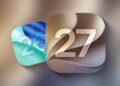 Obrazovka iPhonu s doporučenou aktualizací iOS 27.0.1