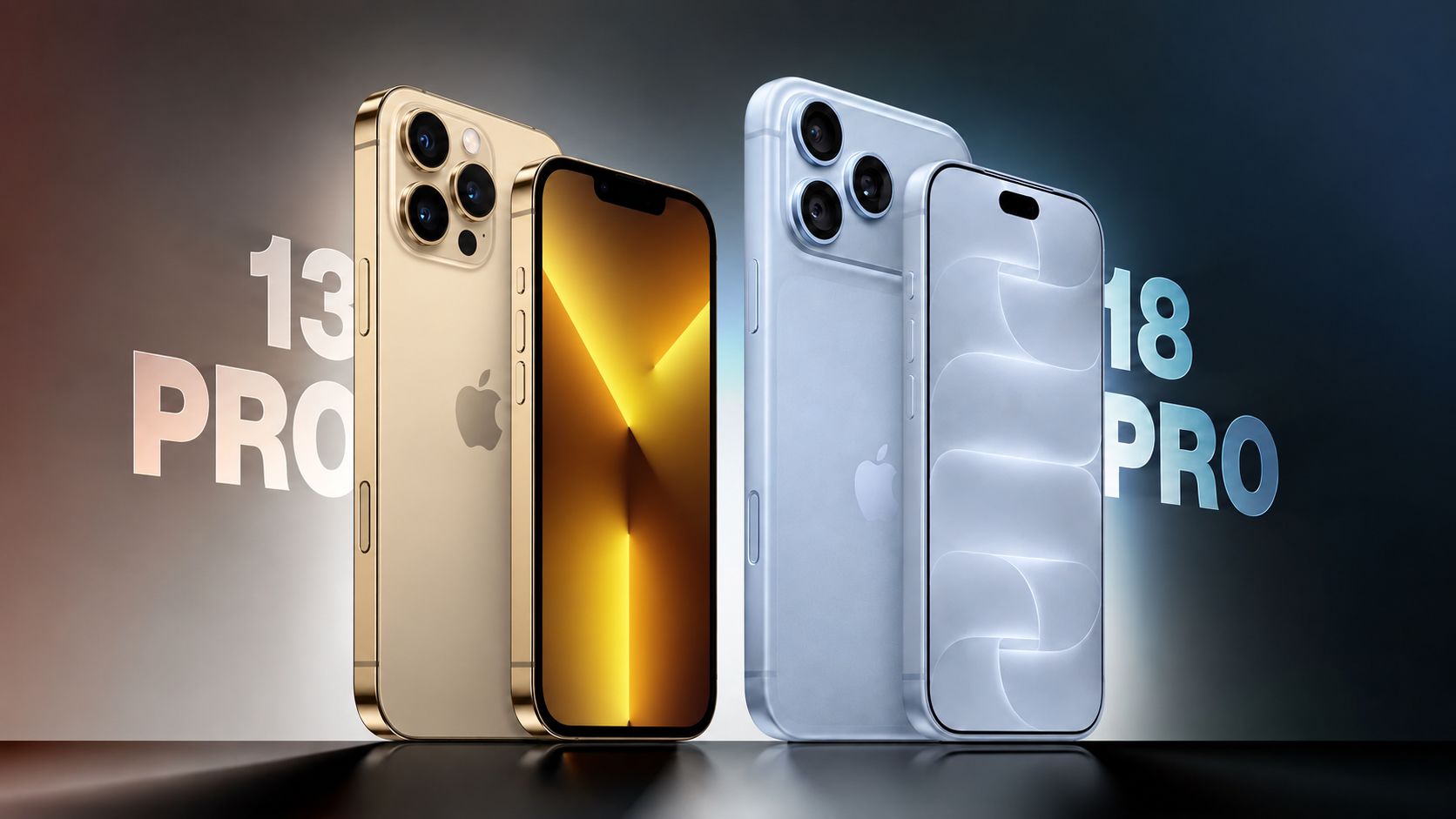 Srovnání iPhonu 13 Pro a iPhonu 18 Pro