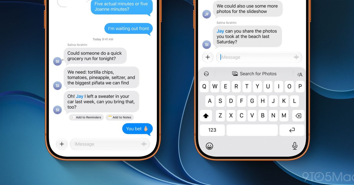 Nastavení AI návrhů Siri v aplikaci Zprávy na iPhonu